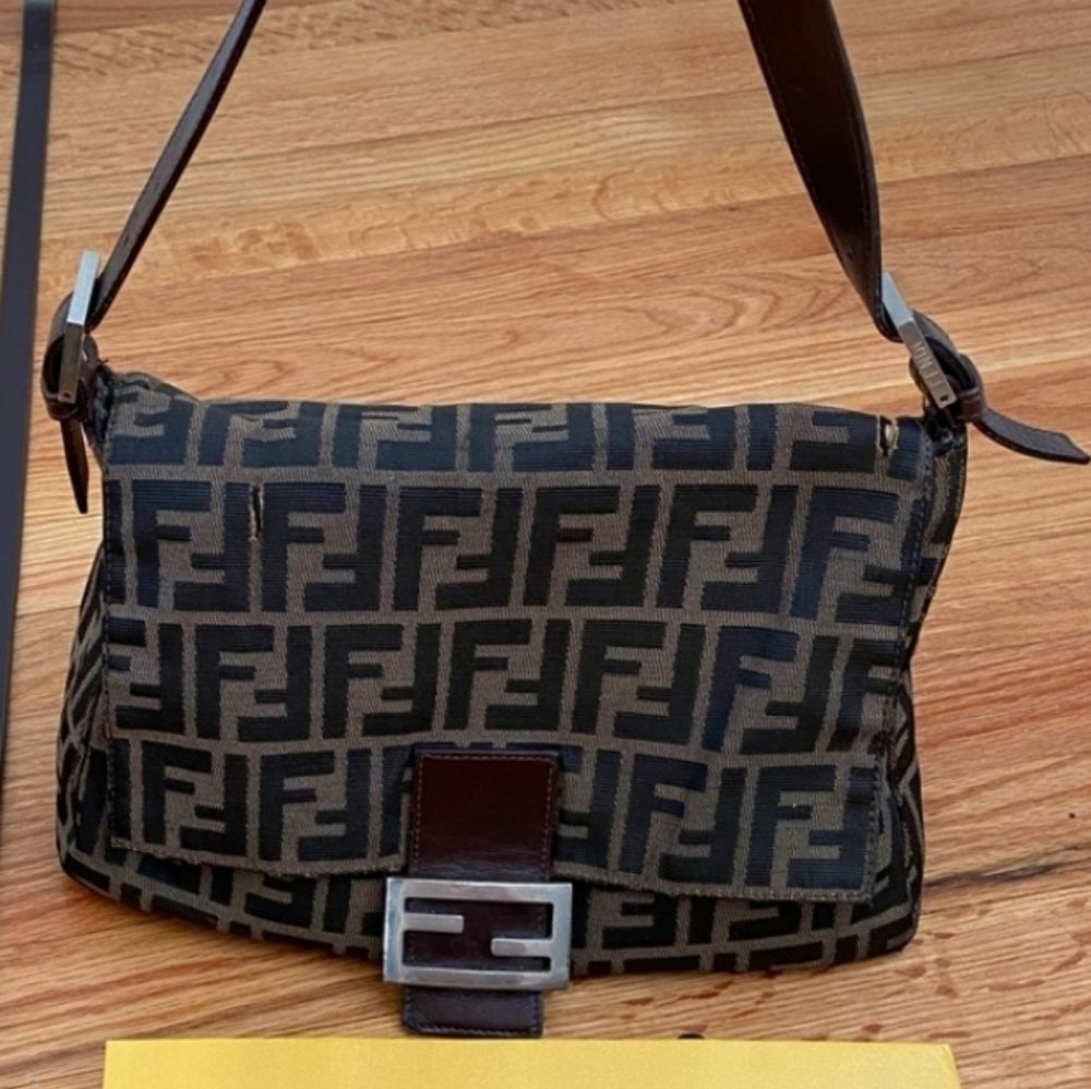 Vintage Fendi Zucca Mamma Baguette Rare Find!!